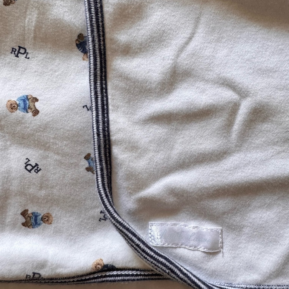 Ralph Lauren Polo Bear baby blanket